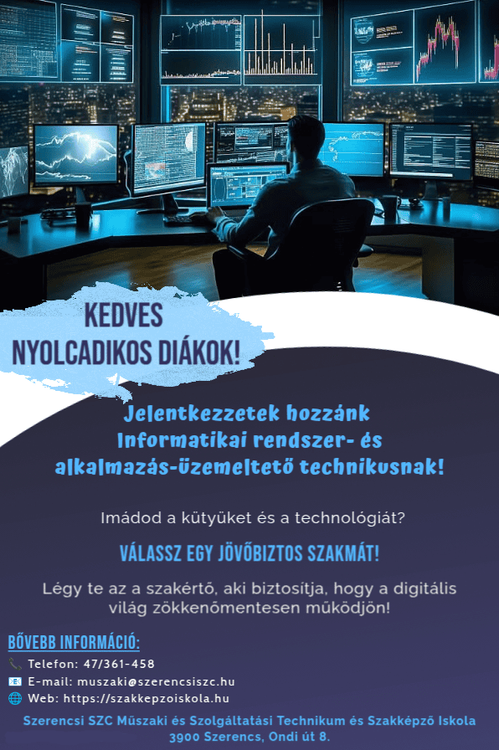 Válaszd a Szerencsi SZC Műszaki iskoláját!