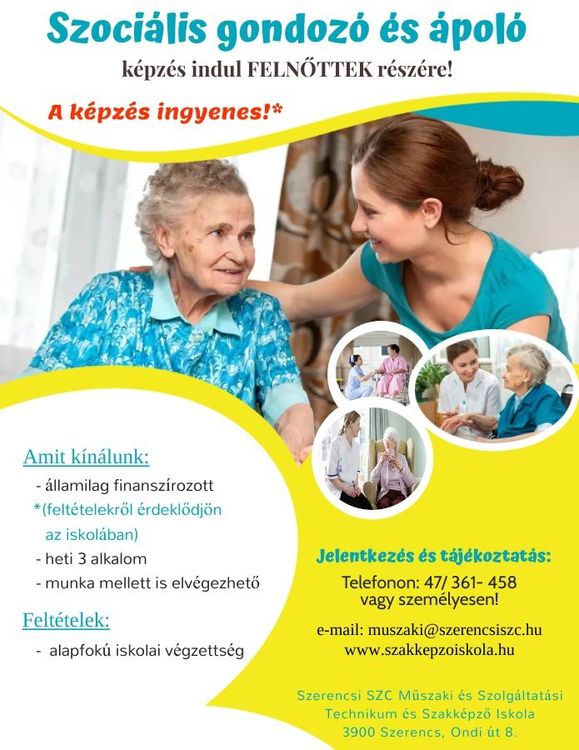 Szociális gondozó képzés
