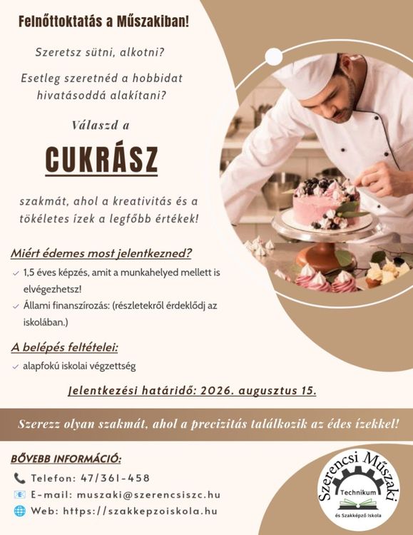Cukrász képzés