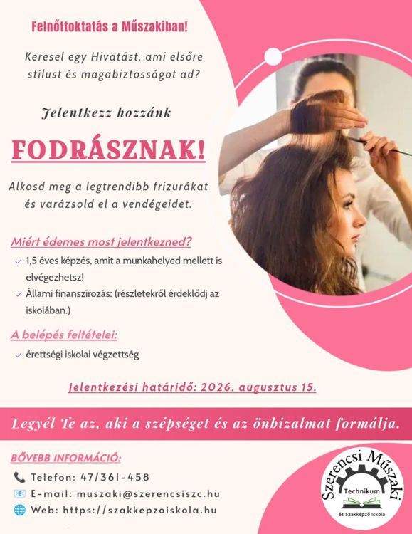 Fodrász képzés