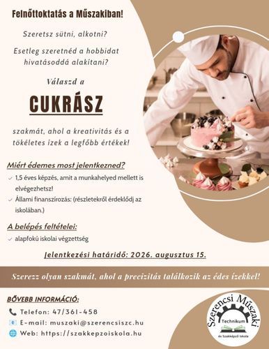 Cukrász képzés