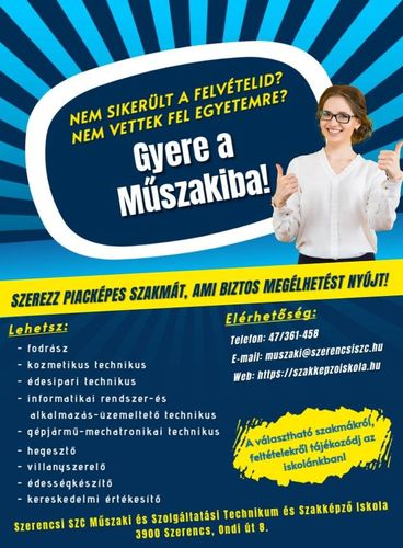 Gyere a Műszakiba!