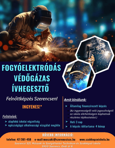 Fogyóelektródás védőgázas ívhegesztő képzés