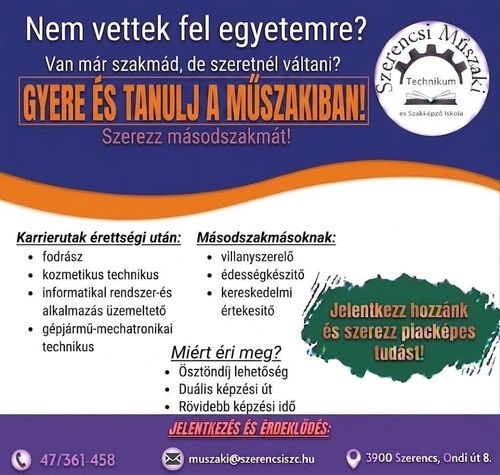 Gyere és tanulj a Műszakiban!