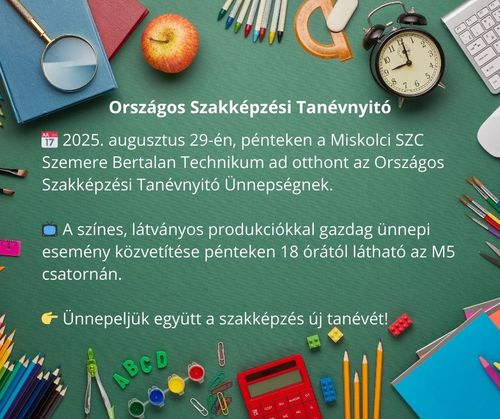 Országos szakképzési tanévnyitó